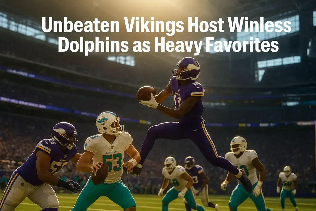 Unbeaten Vikings Host Winless Dolphins as Heavy Favorites