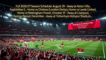 Arsenal Open Premier League Title Defence Against Coventry on Opening Night