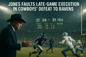 Jones Faults Late-Game Execution in Cowboys' Defeat to Ravens